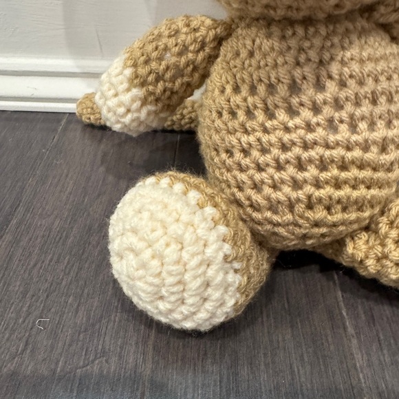 NWOT Handmade Crochet Monkey Plush Stuffed Animal - Picture 2 of 5